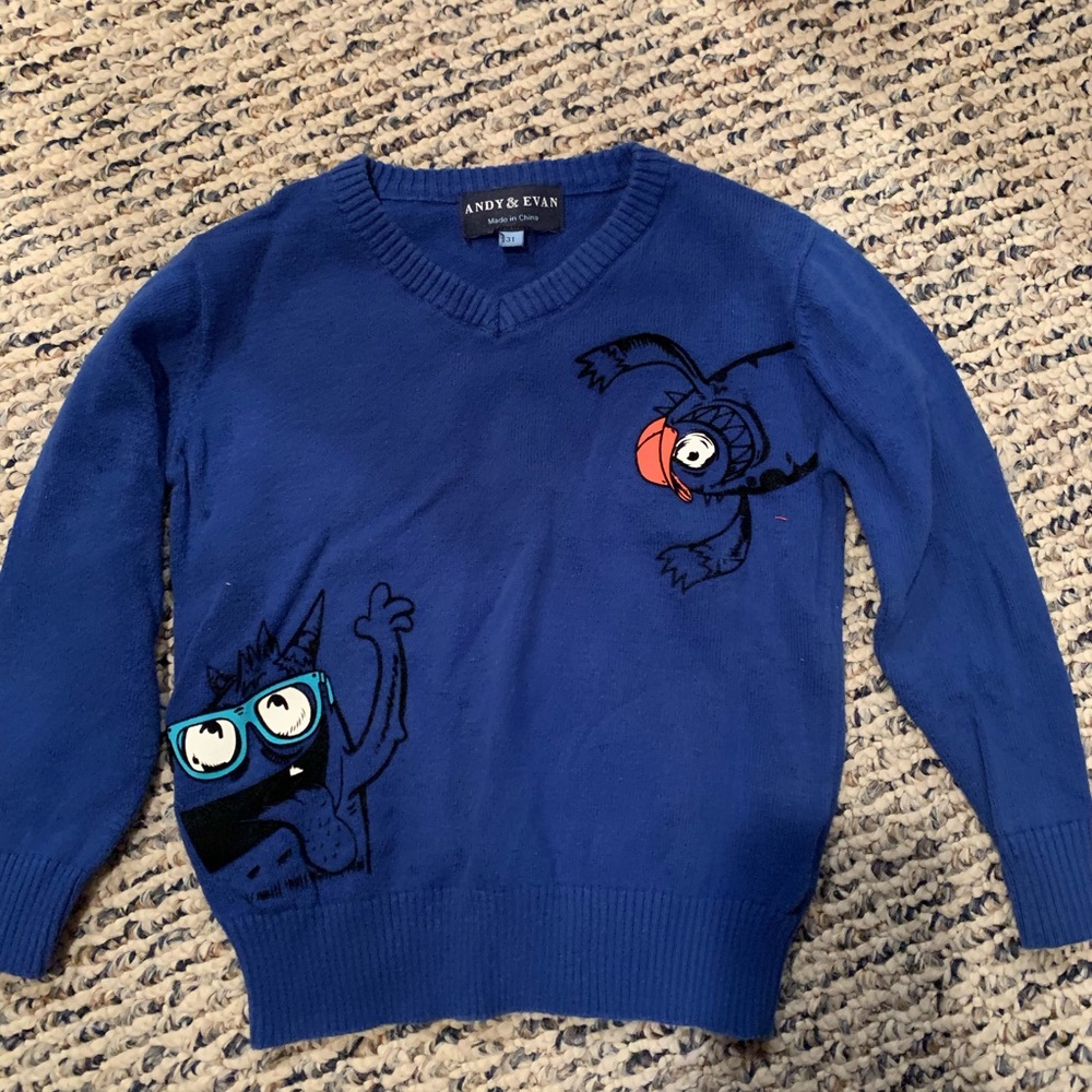 Andy & Evan Monster Sweater Size 3T